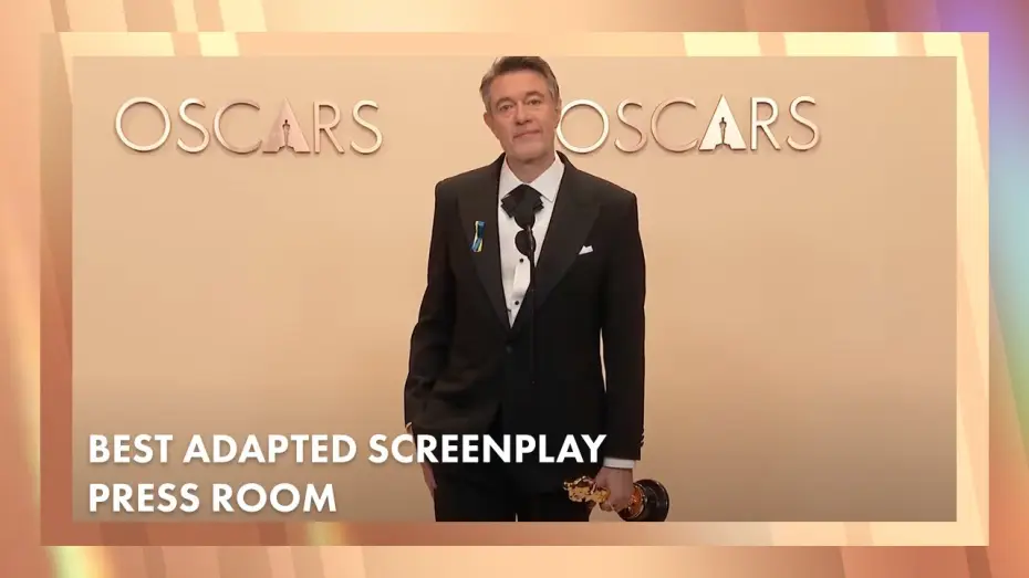 Video for the film Conclave — Peter Straughan 'Conclave' Best Adapted Screenplay Press Room Speech | 97th Oscars (2025)