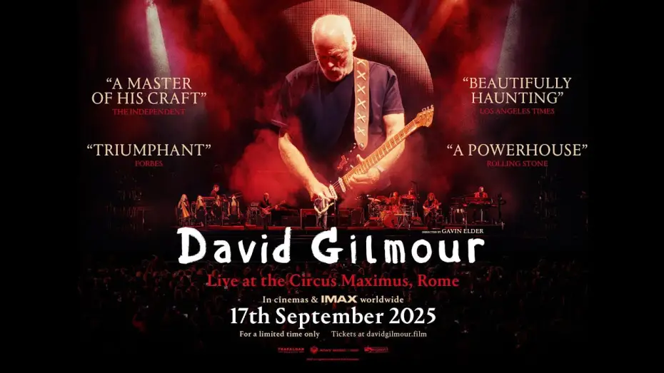 Video for the film David Gilmour: Live at the Circus Maximus — David Gilmour - Live at the Circus Maximus, Rome (Trailer)
