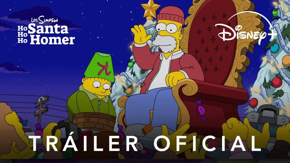 Video for the film The Simpsons: O C'mon All Ye Faithful — Tráiler oficial