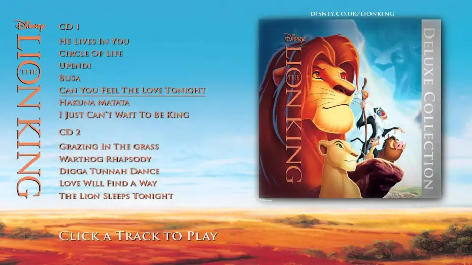 Video for the film The Lion King — The Lion King Soundtrack - Deluxe Edition - Album Sampler