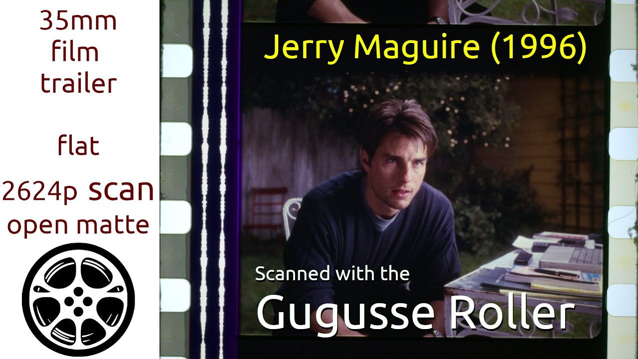 Video for the film Jerry Maguire — Jerry Maguire (1996) 35mm film trailer, flat open matte, 2624p