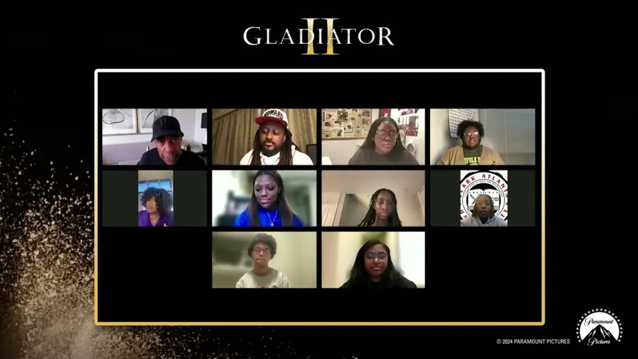 Video for the film Untitled Gladiator Sequel — HBCU Student Roundtable with Denzel Washington