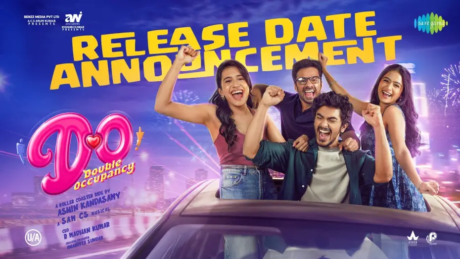 Video for the film Double Occupancy — Double Occupancy - Release Date Announcement | Santhosh, Reshma, Samyuktha, Vinoth | Aswin Kandasamy