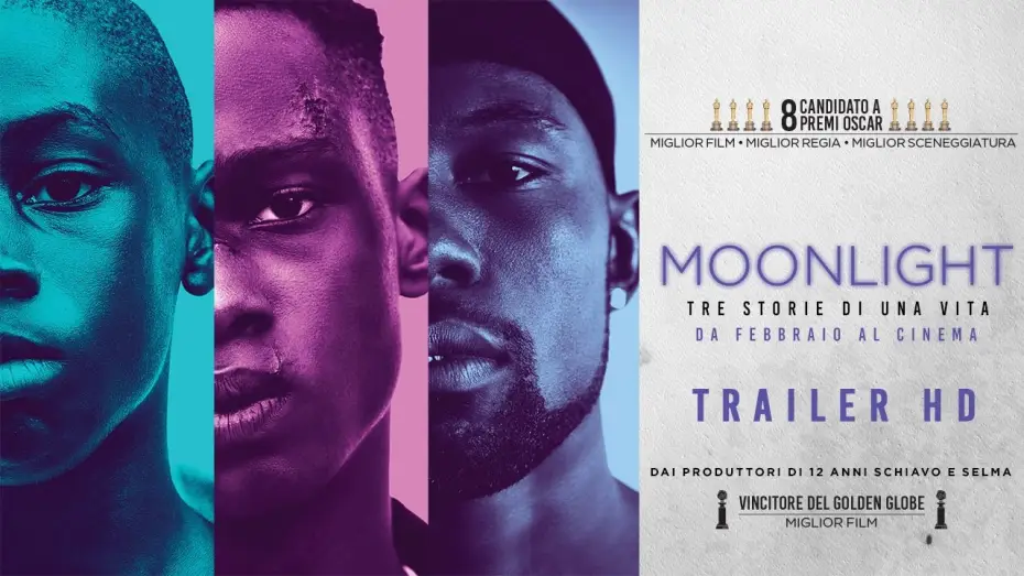 Video for the film Moonlight — MOONLIGHT - Vincitore di 3 premi Oscar® - Trailer Ufficiale Italiano
