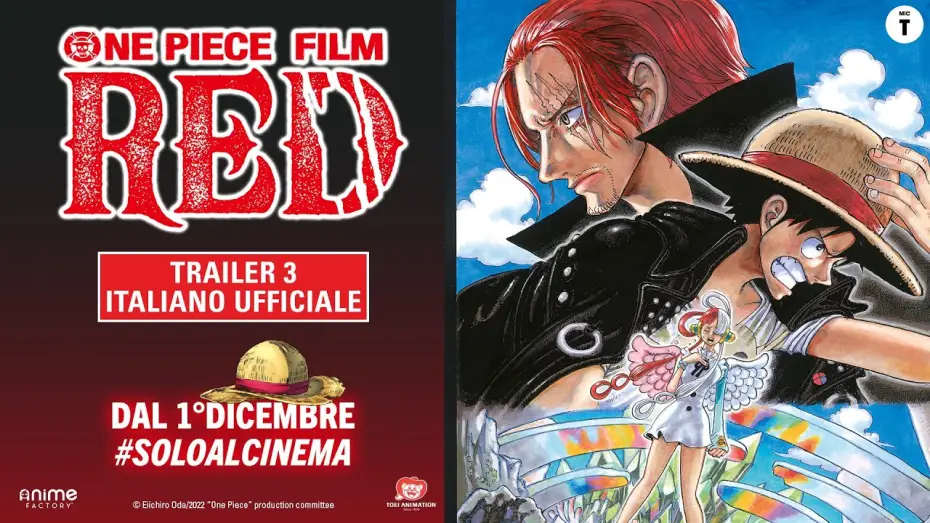 Video for the film One Piece Film Red — One Piece Film: RED - Trailer 3 Italiano Ufficiale