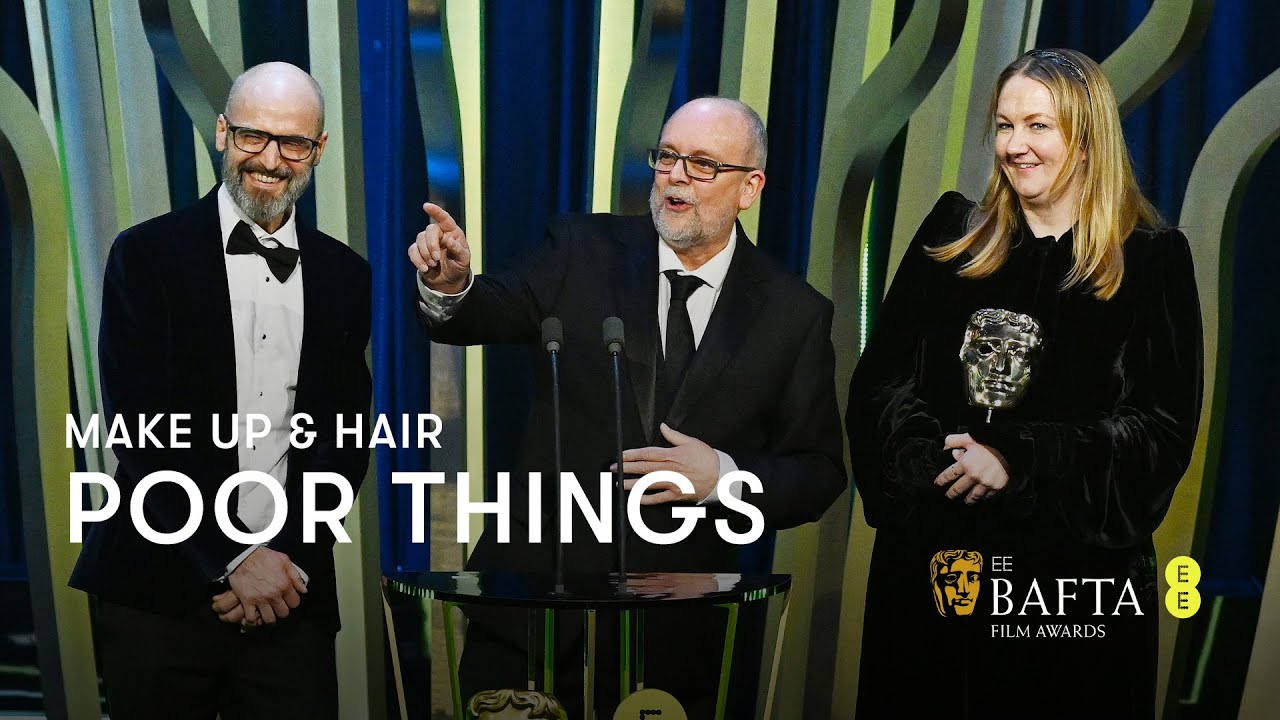 Video for the film Poor Things — Poor Things wins the BAFTA for Make Up & Hair | EE BAFTA Film Awards 2024