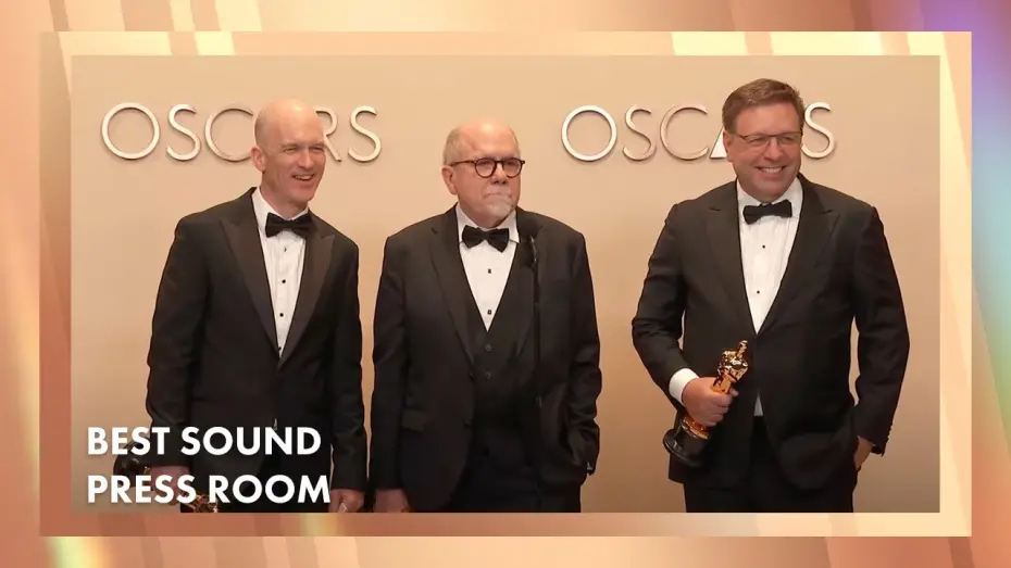 Video for the film Dune: Part Two — 'Dune: Part Two' Best Sound Press Room | 97th Oscars (2025)