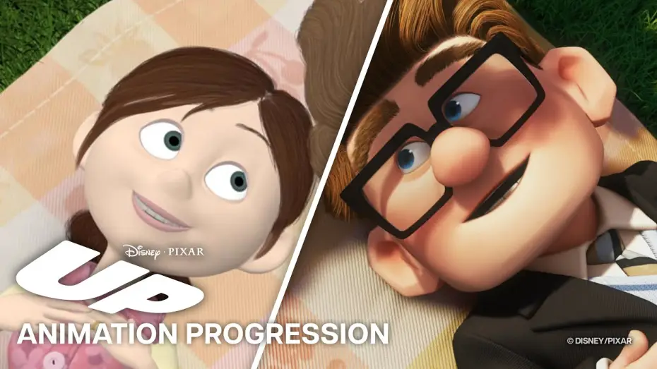 Video for the film Up — Up Animation Progression | Married Life
