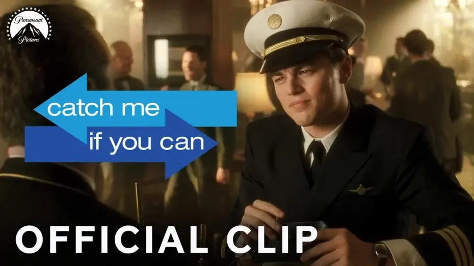 Video for the film Catch Me If You Can — Frank Forges Checks as a Pilot