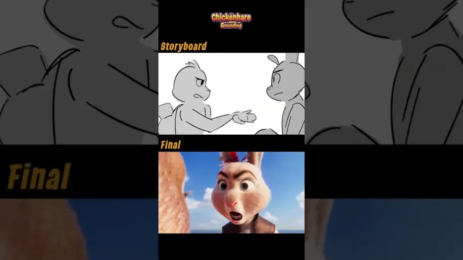 Video for the film Chickenhare and the Secret of the Groundhog — Behind The Scenes - Storyboard
