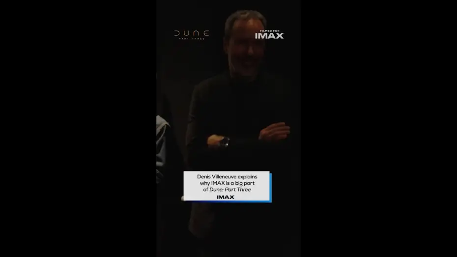 Video for the film Dune: Part Three — Villeneuve and IMAX together screams immersive