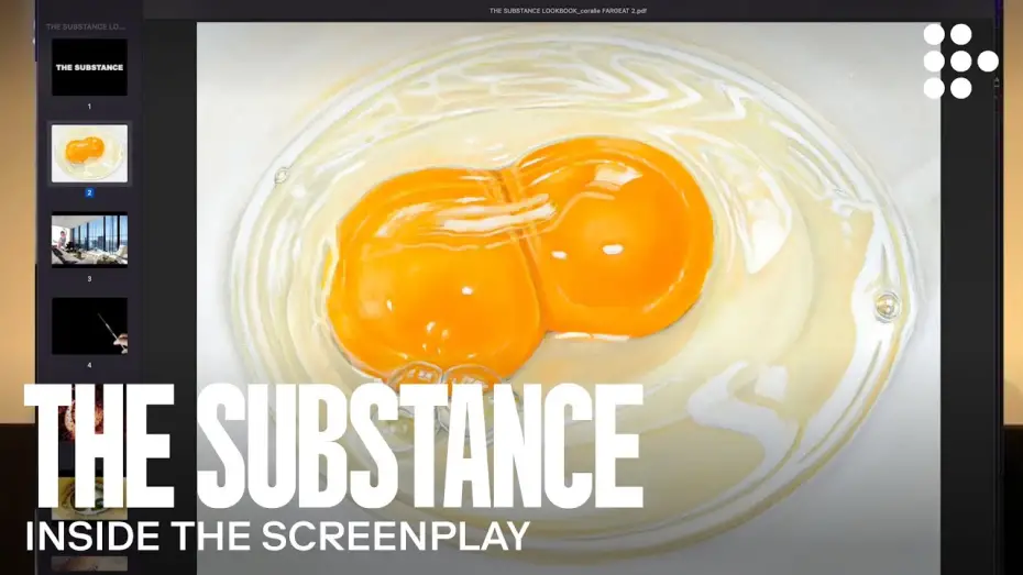 Video for the film The Substance — Inside the Screenplay