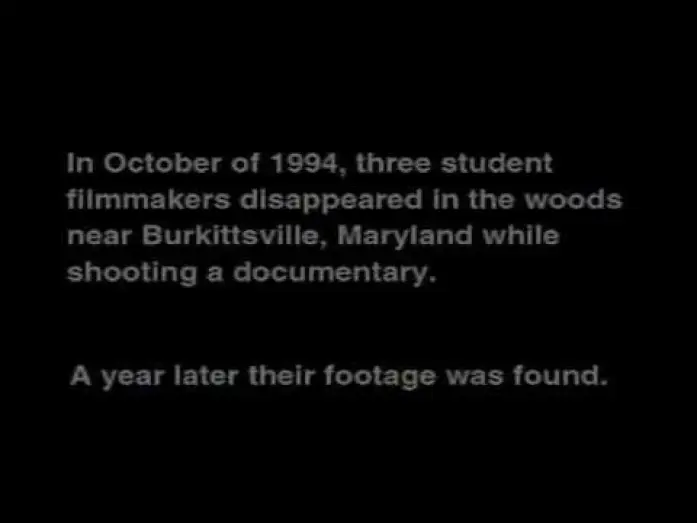 Video for the film The Blair Witch Project — Trailer