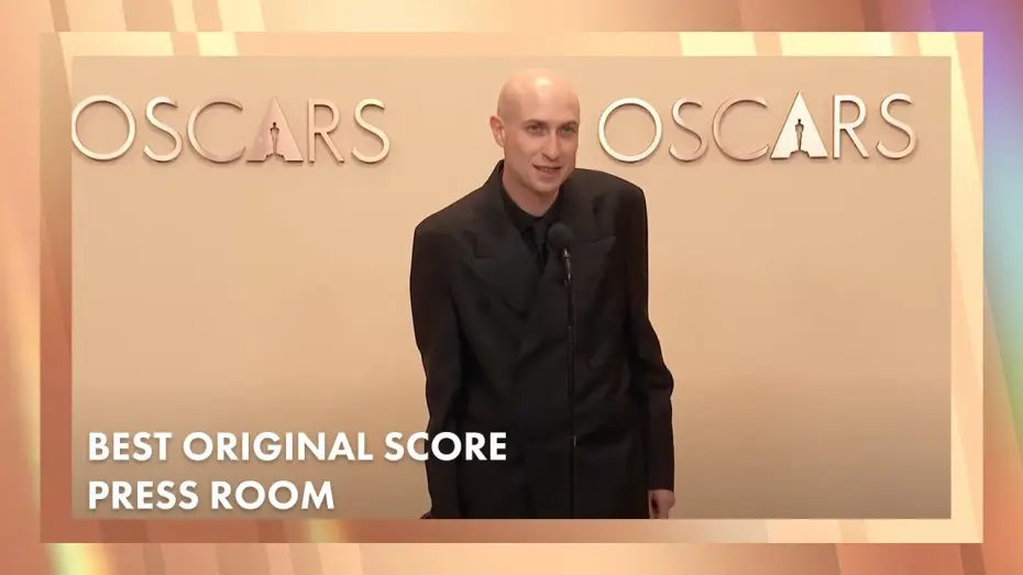 Video for the film The Brutalist — 'The Brutalist' Best Original Score Press Room Speech | 97th Oscars (2025)[Daniel Blumberg]