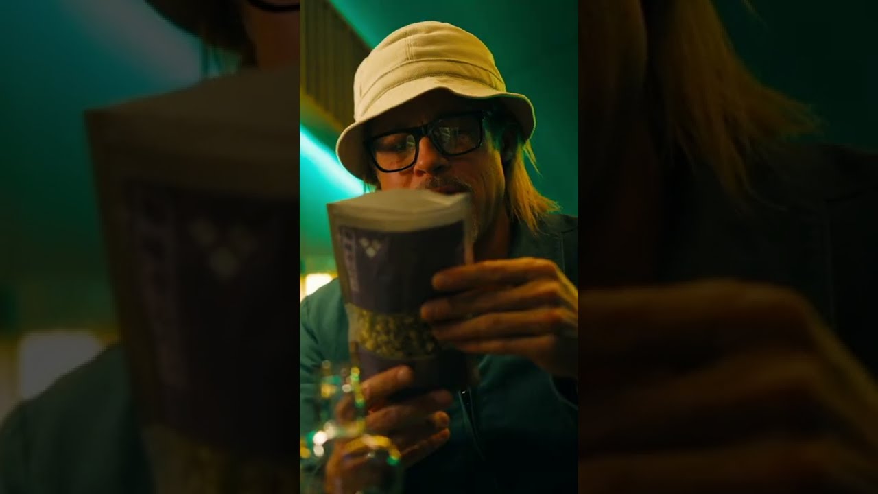 Video for the film Bullet Train — Brad Pitt definitely eats in Bullet Train