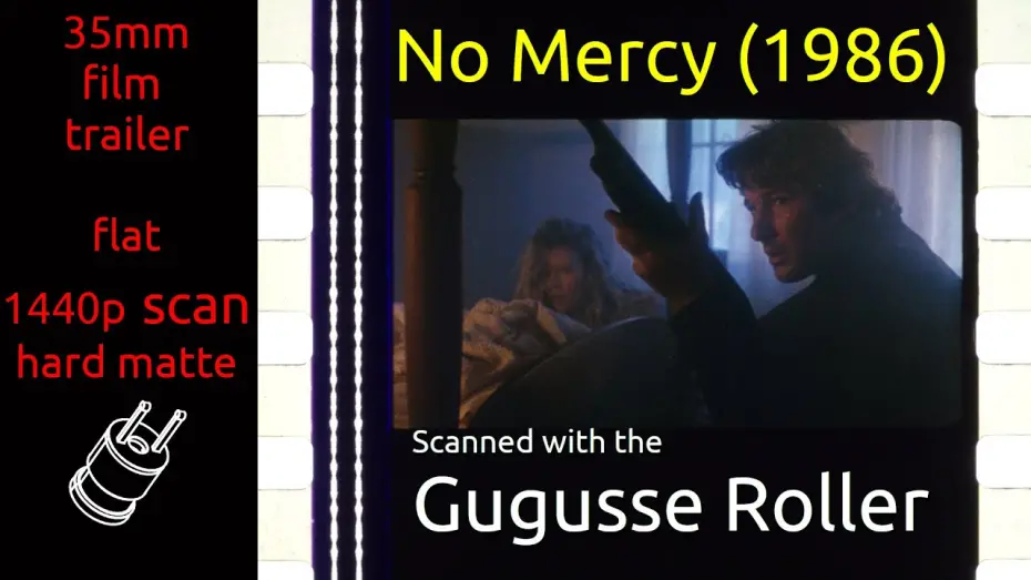Video for the film No Mercy — No Mercy (1986) 35mm film trailer, flat hard matte, 1440p