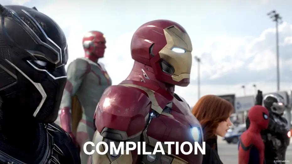 Video for the film Captain America: Civil War — Team Iron Man - Compilation
