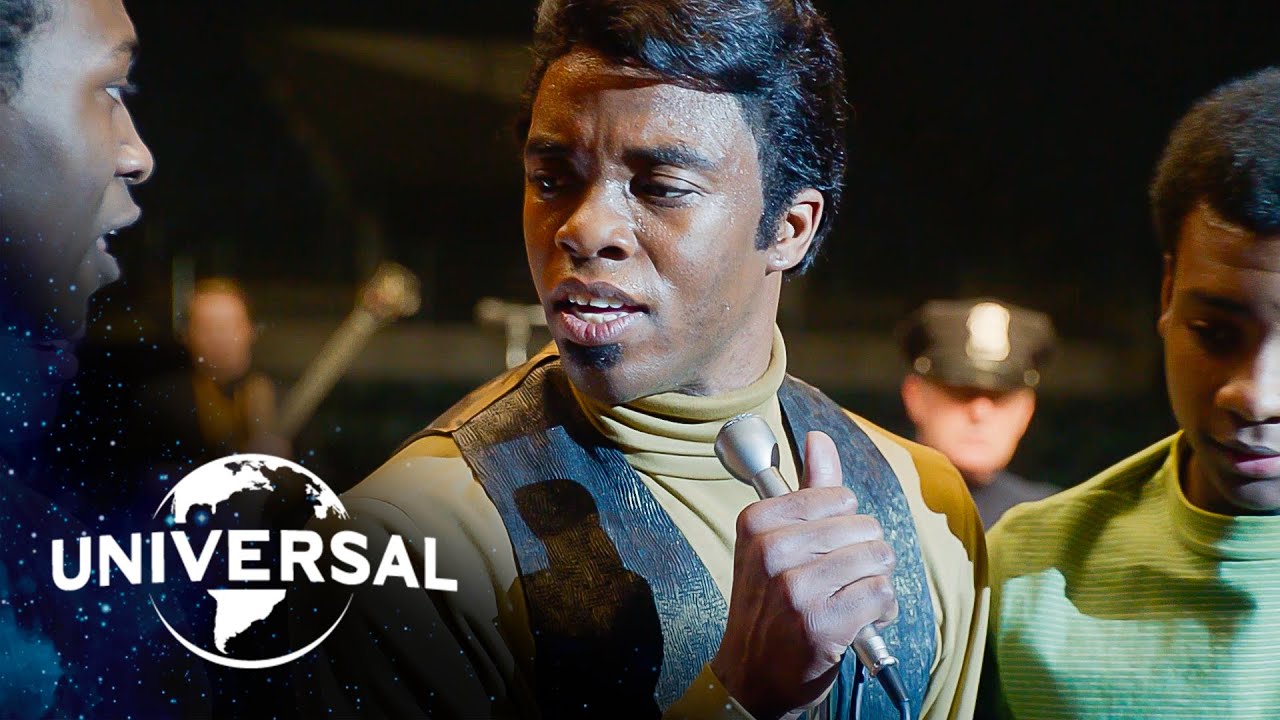 Video for the film Get On Up — Chadwick Boseman Performs at the Boston Garden
