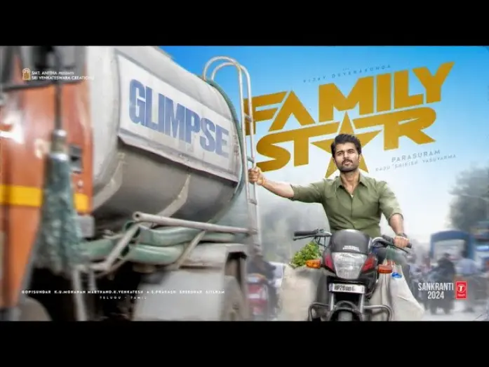 Video for the film The Family Star — Family Star Glimpse - Vijay Deverakonda, Mrunal Thakur | Parasuram | Dil Raju | Sankrathi 2024