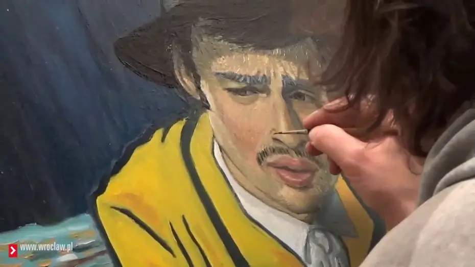 Video for the film Loving Vincent — Wroclaw painter training