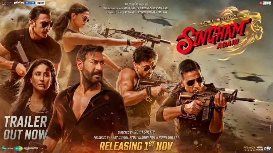 Video for the film Singham Again — Singham Again | Official Trailer | A Rohit Shetty Cop Universe | In Cinemas 1st Nov