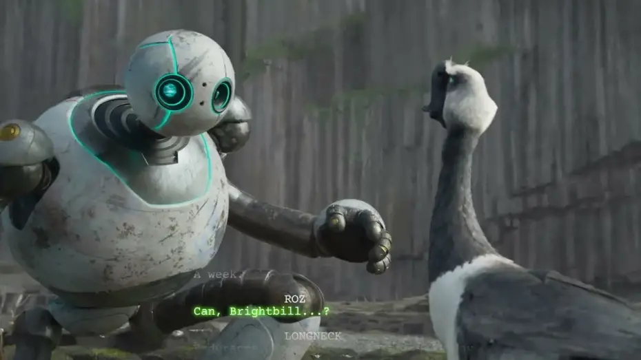 Video for the film The Wild Robot — Script to Scene (Longneck)