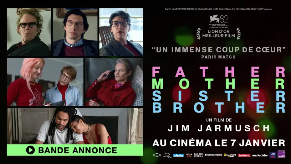 Video for the film Father Mother Sister Brother — Bande-annonce officielle - FATHER MOTHER SISTER BROTHER de Jim Jarmusch (au cinéma le 7 janvier)