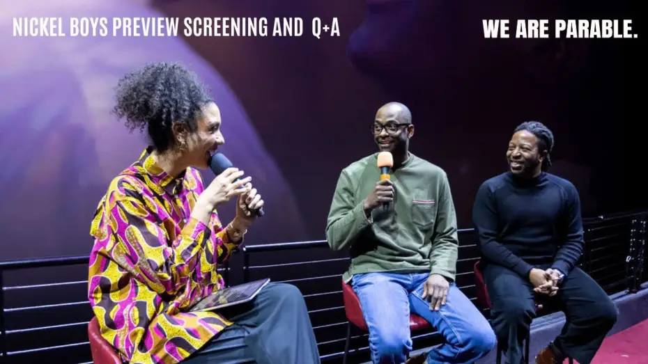 Video for the film Nickel Boys — We Are Parable present: NICKEL BOYS preview screening and Q+A at BFI IMAX
