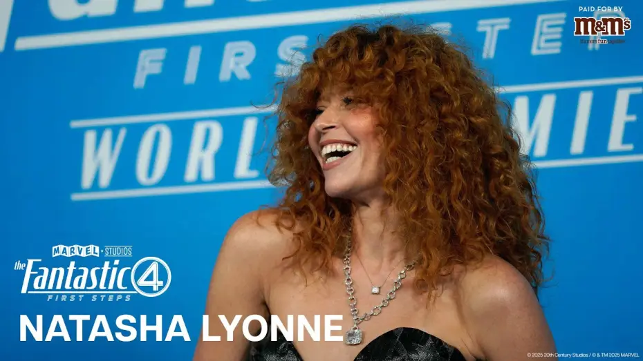 Video for the film Marvel Studios' The Fantastic Four: First Steps - World Premiere — Natasha Lyonne on Her First Live-Action Appearance in the MCU