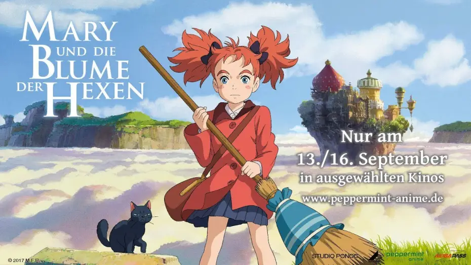 Video for the film Mary and The Witch's Flower — Mary und die Blume der Hexen - Trailer (Deutsch)