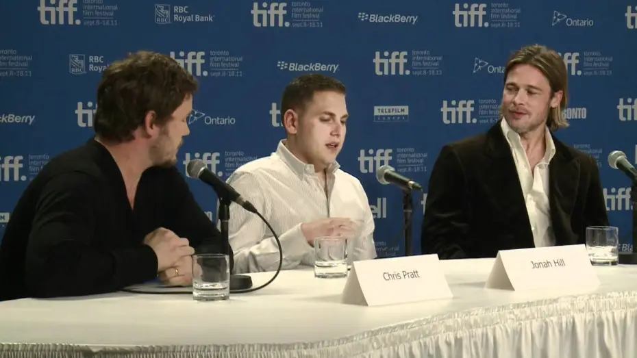 Video for the film Moneyball — TIFF Press Conference