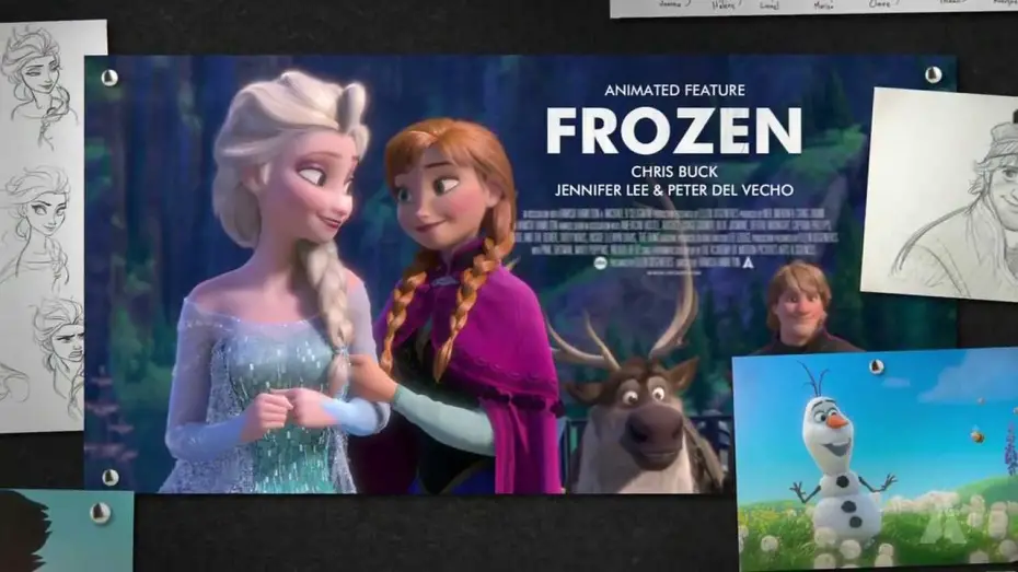 Video for the film Frozen — Frozen Wins Best Animated Feature | 86th Oscars (2014)