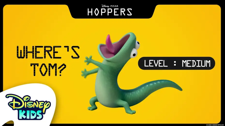 Video for the film Hoppers — Find Tom Lizard | Level: MEDIUM