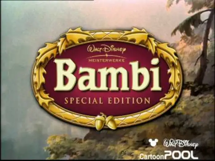 Video for the film Bambi — Bambi - Trailer: Special Edition - Deutsch 480p