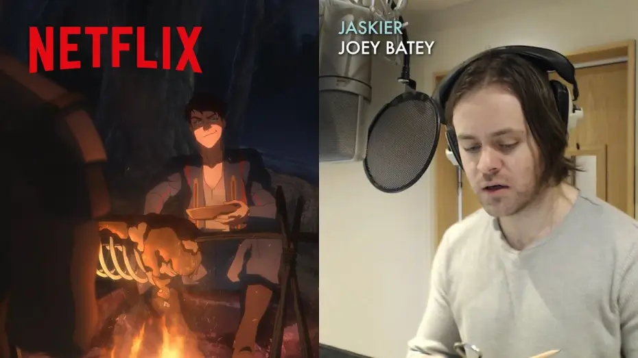 Video for the film The Witcher: Sirens of the Deep — Behind the Scenes: Jaskier Roasts Geralt