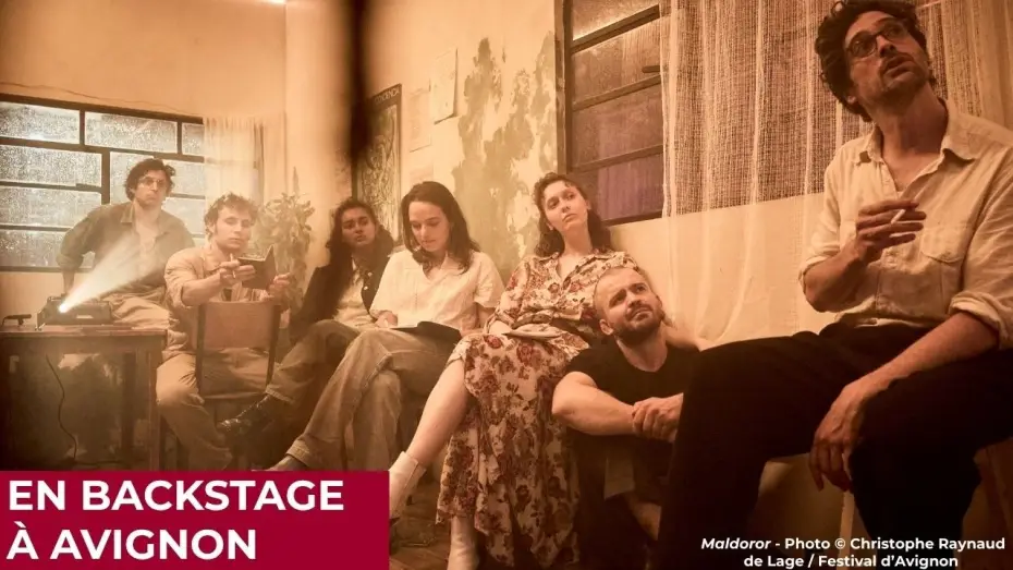 Video for the film Maldoror : Festival d'Avignon 2026 — En Backstage à Avignon 2026 : langues et lieux du surtitrage dans “Maldoror”