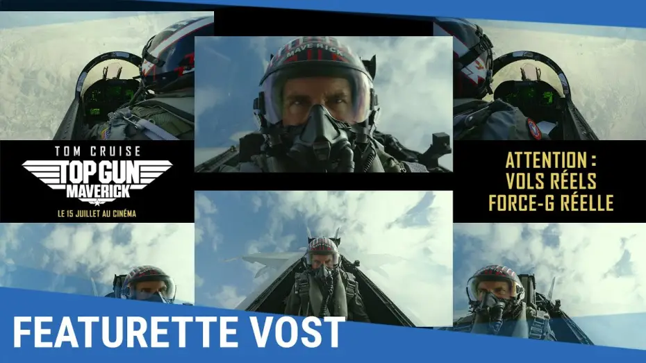 Video for the film Top Gun: Maverick — Featurette Aviation  [VOST]