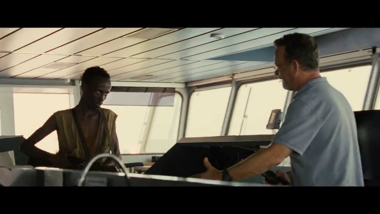 Video for the film Captain Phillips — "Pirates take the Maersk Alabama"