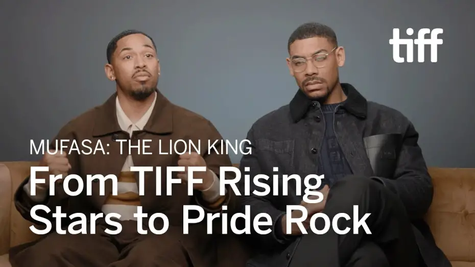 Video for the film Mufasa: The Lion King — MUFASA: THE LION KING Stars Kelvin Harrison Jr. & Aaron Pierre Shine | TIFF 2024