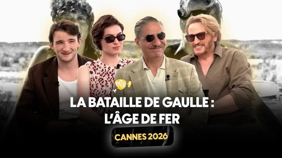 Video for the film De Gaulle: Tilting Iron (Film 1) — CANNES 2026 - Interview x LA BATAILLE DE GAULLE : L'ÂGE DE FER (Simon Abkarian, Benoît Magimel...)