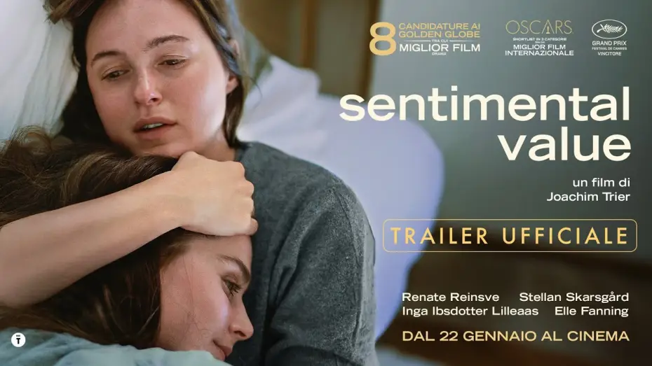Video for the film Sentimental Value — SENTIMENTAL VALUE di Joachim Trier - Grand Prix a Cannes, 8 nomination Golden Globes |Trailer ITA HD