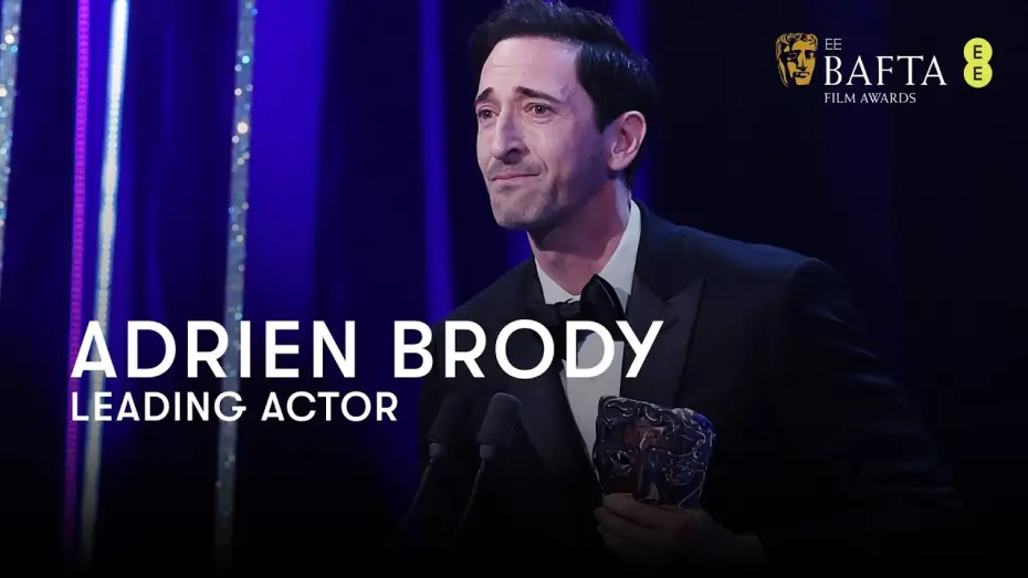 Video for the film The Brutalist — Adrien Brody wins Leading Actor for his perodmance in The Brutalist as László Tóth | BAFTA