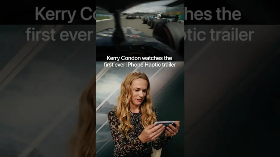 Video for the film F1 — Experience the world's first iPhone haptic trailer on the Apple TV+ app.