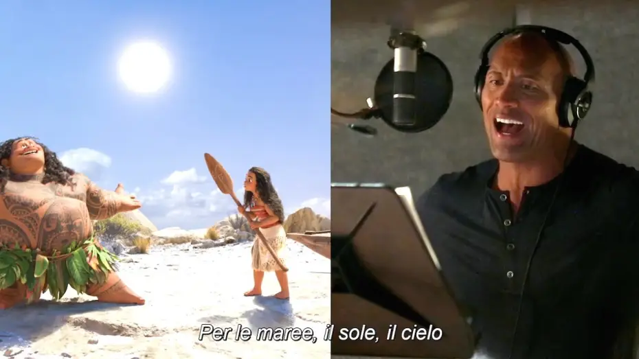 Video for the film Moana — Oceania - Dwayne "The Rock" Johnson è Maui - Featurette