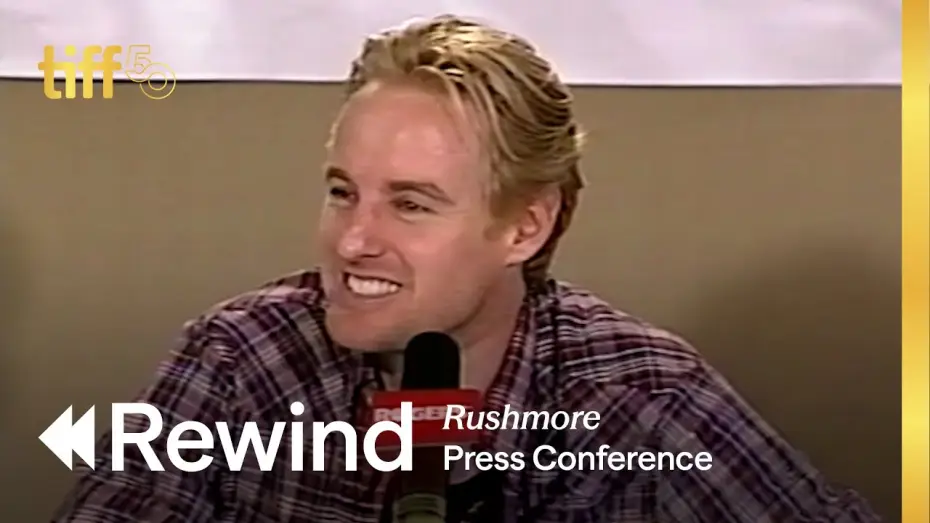 Video for the film Rushmore — Press Conference (1998) | TIFF REWIND