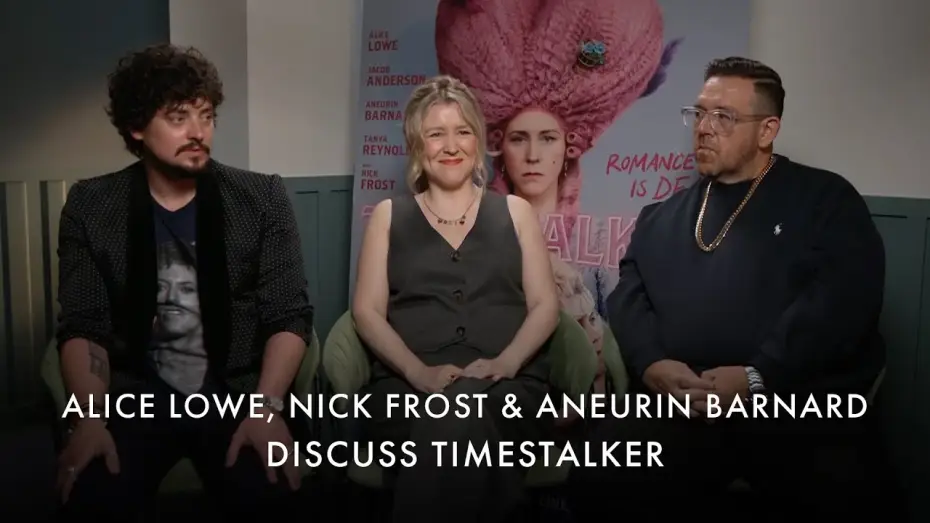 Video for the film Timestalker — Cast Favourite Eras - Interview with Alice Lowe, Nick Frost & Aneurin Barnard