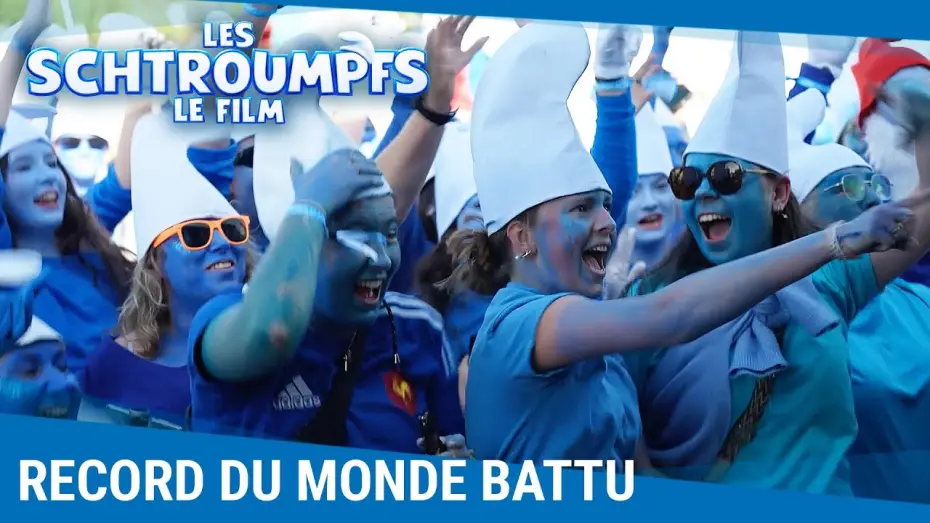 Video for the film The Smurfs Musical — Record du monde battu