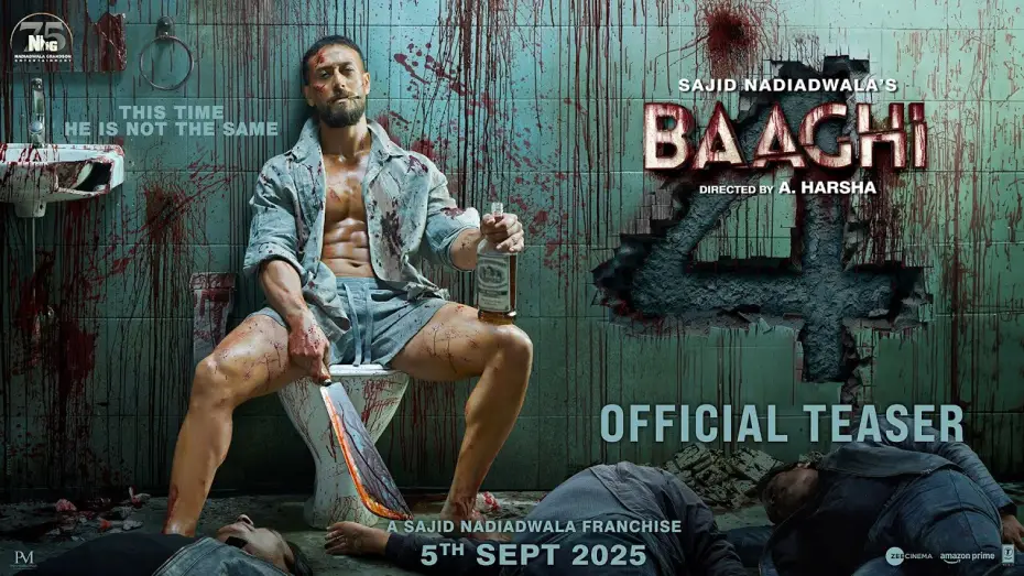 Video for the film Baaghi 4 — Baaghi 4 Teaser | Tiger, Sanjay, Harnaaz, Sonam | Sajid Nadiadwala | A.Harsha | In Cinemas 5th Sept