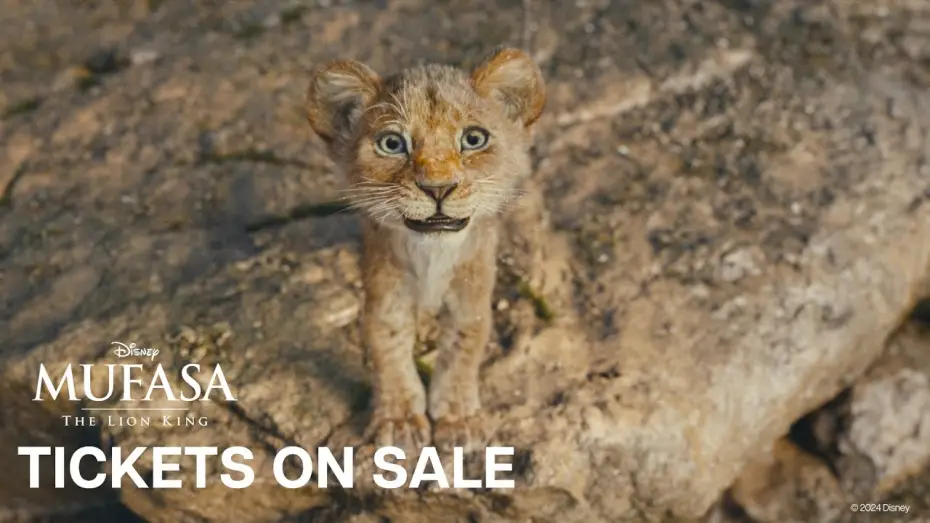 Video for the film Mufasa: The Lion King — Tickets on Sale