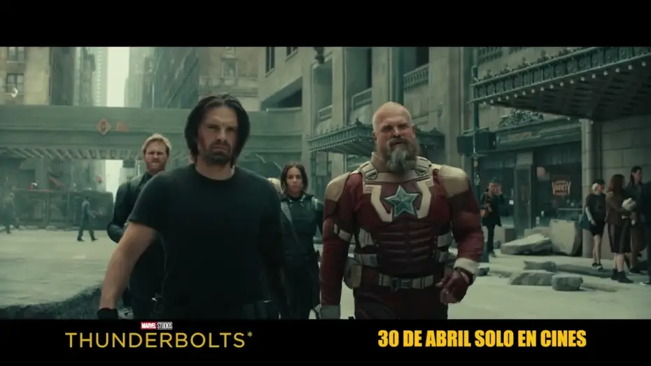 Video for the film Thunderbolts — Anuncio: 'Nuevo héroe'